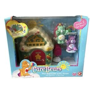 Brand New Care Bears Care A Lot House Wish & Share Bear Figure Play Set 2003 VTG